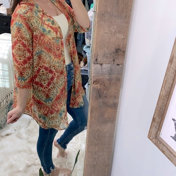 Show me your Mumu boho kimono wrap size small - Picture 1 of 8